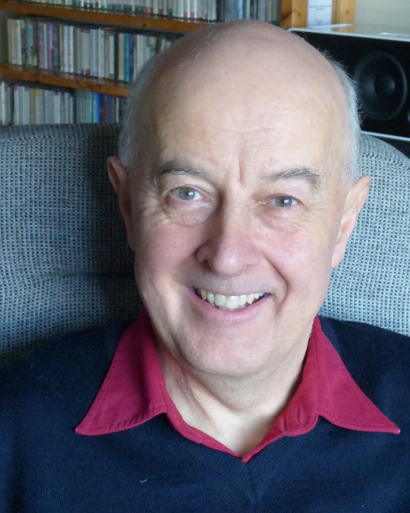 Lawrence Ball, smiling, at home